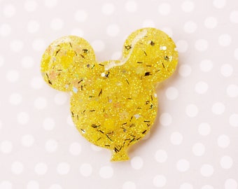 Mickey Balloon Brooch - Sunflower Yellow Mickey Brooch