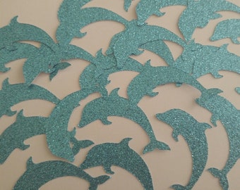 Glitter Dolphin Confetti,Glitter Confetti,Dolphin Confetti,Ocean Party Confetti,Beach Party Confetti,Table Confetti