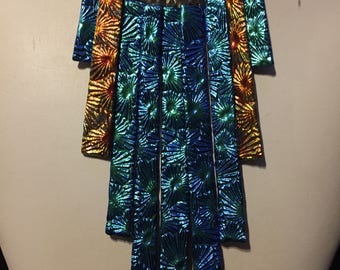 Dichroic Glass Windchime Statement Necklace
