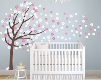peace sign tree wall decal childrens nursery decor vinyl