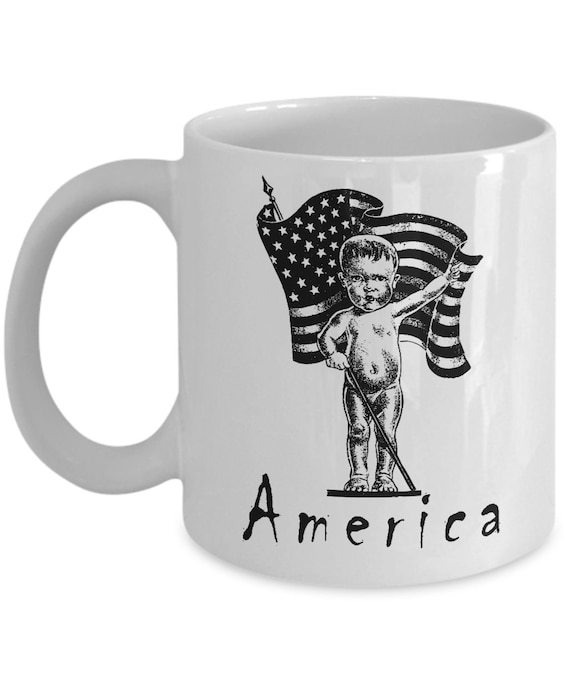 Patriotic Baby America 11oz White Coffee Mug
