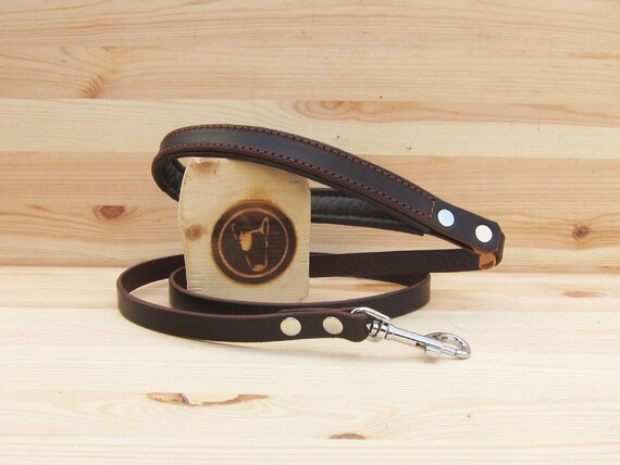 Brown Dog Leash, Leather Dog Leash, Custom Lenght and Width, Strong Dog Leash, Walking Leash, Leather Dog Lead, Brown Leather Dog Leash