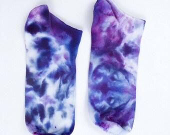 Tie-Dye Pilates Socks - Fuchsia/Indigo main image 0