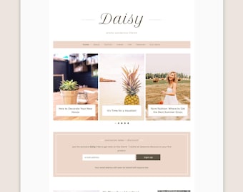 Daisy WordPress Theme • Genesis Child Theme • Responsive WordPress Theme • Feminine WordPress Theme • WordPress Template • Blog Template
