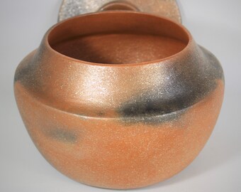 Flameware Clay Bean Pot, 5.5 qt., Micaceous Pottery, Handcoiled, Native American Inspired