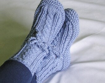 Adult Booties MADE to ORDER Womens Slippers, Drawstring. Choose Color, Size