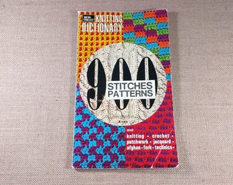 Mon Tricot Knitting Dictionary 900 Stitches Patterns Knitting Crochet Patchwork Jacquard Afghan Fork Technics Book