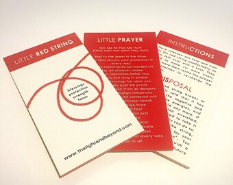 Blessed Little Red String Bracelet - 1 quantity