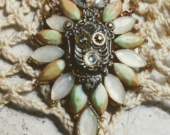 Steampunk Crazy Owl Necklace