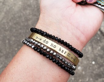 Do No Harm Hidden Bracelet - Do No Harm But Take No Sh*t - Adult Inspiration Gift