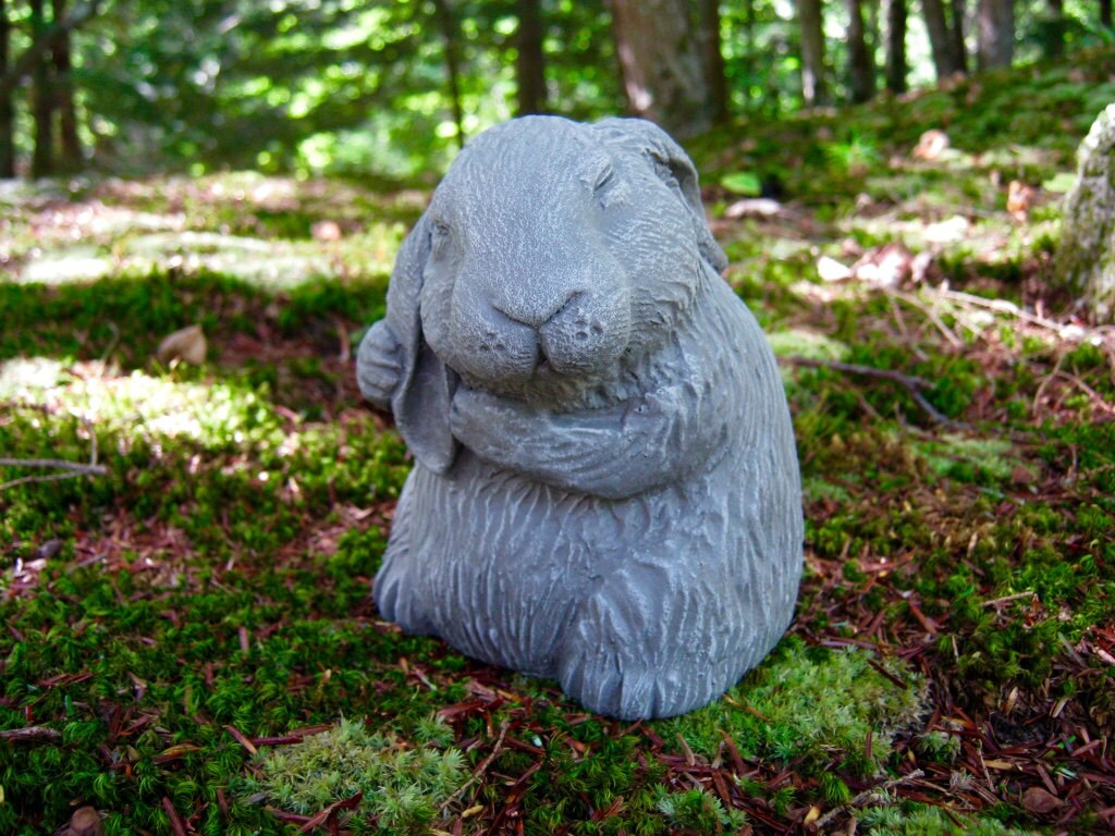 Rabbit Statue Garden Bunny Rabbits Zoom