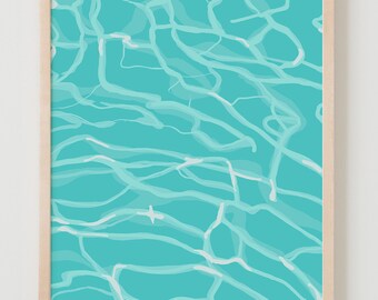 Fine Art Print. Swimming Pool Water. April 30, 2013.