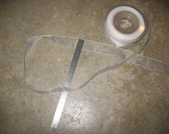 1 meter wide 25 mm white organdy Ribbon