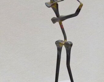 Cowboy Golfer Horseshoe Nail Art Desk Arttrophy Top Sculpture Cowboy Golfer Horseshoe Nail Art Desk Arttrophy Top Sculpture