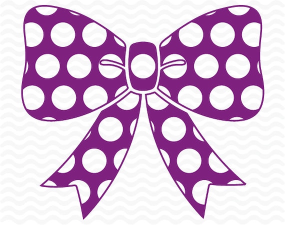 Download Polka dot Bow design SVG DXFEPS cutting files for use with