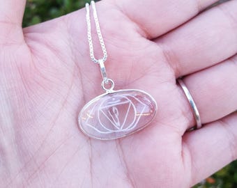 Sterling Silver Third Eye Chakra Pendant, Third Eye (6th) Chakra Pendant, Ajna Pendant, Third Eye Chakra, 6th Chakra