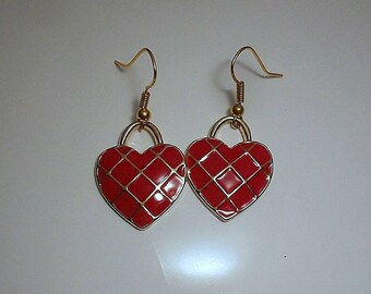 Mother's Day Heart Charm Earrings