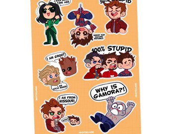 Superhero Sticker Sheet