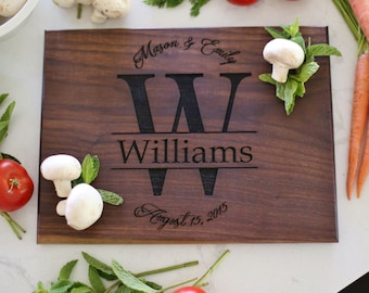 Personalized Cutting Board Wedding Gift Bridal Shower Engagement Party Christmas Valentines Day Birthday Gift Anniversary (NVMHDA1205)