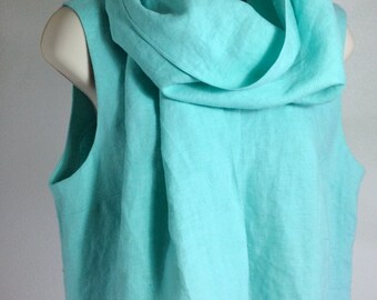 100% Linen Shawl or Prayer Covering - Damaris Shawl - Choose Your Color