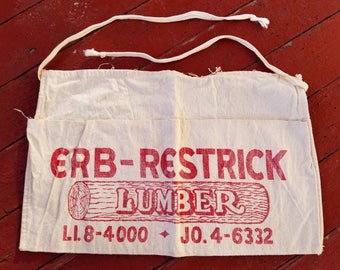 Vintage Erb-Restrick Lumber Apron