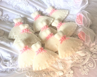 10 Small Dress Soaps,Wedding Dress Soap, Bride Dress Soap, Prom Dress,Princess Dress, Wedding Favor,Party Favor, Girl's Gift