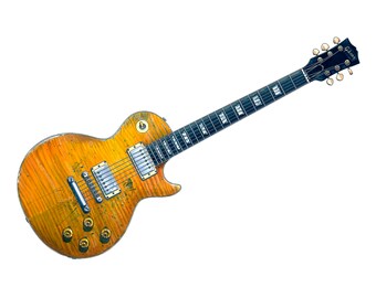 Paul Kossoff's 1959 Sunburst Gibson Les Paul POSTER PRINT A1 size