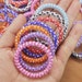 20pcs Coil Hair Ties,Telephone Cord Hair Tie,multicolour elastic hair tie,telephone line ponytail holders,assorted color telephone cords.