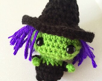 Crochet Halloween Witch Amigurumi Doll kawaii
