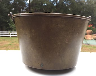 Antique Brass Bucket