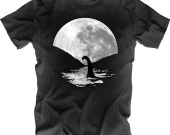 Nessie the Loch Ness Monster Moon Shirt