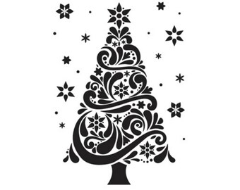 Elegant Christmas Tree Embossing Folder by Darice®