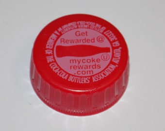 Red Plastic Coca Cola Bottle Caps