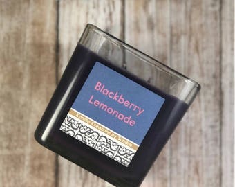Strong scented candle, strong candle, highly scented candle, strong smelling candle, scented candle in a jar, blackberry,Blackberry Lemonade