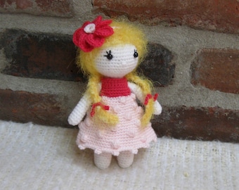 Little Cutie IVY - Amigurumi Doll Crochet Doll finished - Plush Doll Girl