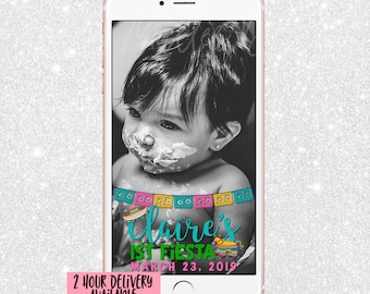 Fiesta Snapchat Geofilter - Snap Chat Filter Fiesta Party Taco Pinata - first birthday Snapchat - Snapchat Geofilter - First Birthday