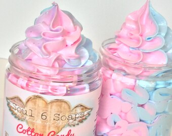 Whipped Soap Fluff -Cotton Candy 4 oz.