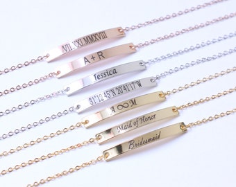Custom Name Bracelet, Bridesmaid Gift, Custom Bracelet, Friendship Bracelet, Love Bracelet, Best Friend Gift, Christmas Gift
