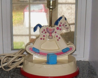 FISHER PRICE Vintage Baby or Child's LAMP Music Box