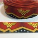 3 Yards of Ribbon - Red and Blue Wonder Woman 1 inch Wide