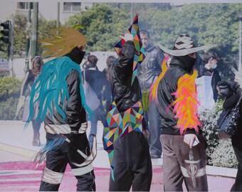 tres puntos street art print