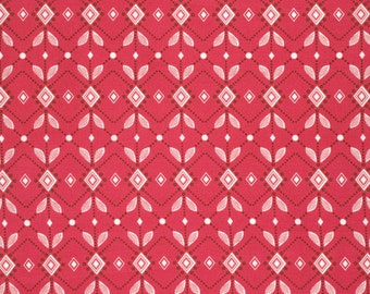 Diamond Mine in Pomegranate PWAH090 - FOLK SONG by Anna Maria Horner - Free Spirit Fabric - 1 Yard