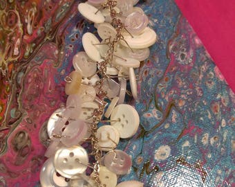 Vintage button bracelet