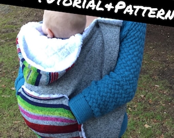 PDF Tutorial and Pattern - Hoodie Baby Carrier Cover