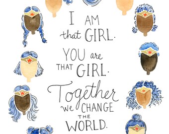 Together We Change the World: 11x14 Print