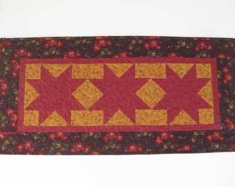 Table Runner, Quilted Handmade Table Runner, 15 1/4" X 31 1/2".