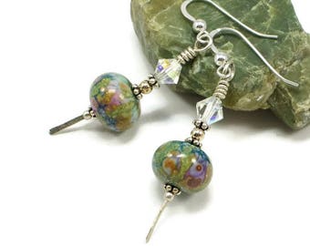 Swarovski Crsytal Earrings For Women | Artistic Glass Bead Earrings For Women | Jewelry Gift For Her | Solana Kai Designs | Portland OR