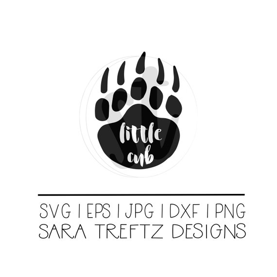 Download Little cub SVG cut file baby bear svg baby bear paw svg