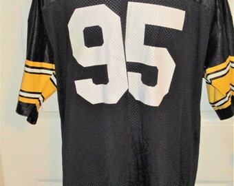 1990's Champion PITTSBURGH STEELERS #95 XXL Football Jersey