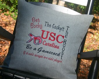 University of South Carolina throw pillow